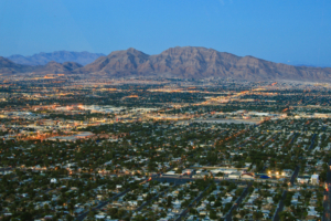 Aerial view of Las Vegas, Nevada, U.S.A.