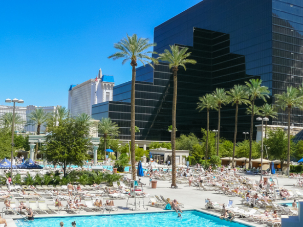 pools Las Vegas in a sunny day